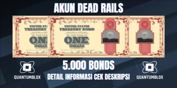 Gambar Product Akun Dead Rails 5,000 BONDS+