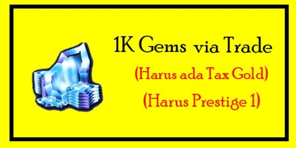 Gambar Product 1K Gems | Via Trade