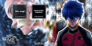 Nel Isagi Style + Destructive Impulses - Akun Blue Lock Rivals (Bonus Lucky Spin)
