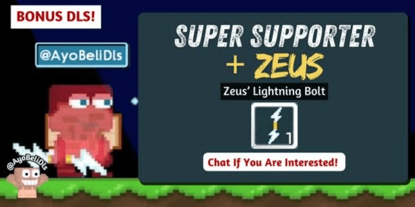 Gambar Product Akun Growtopia Zeus + Super Supporter