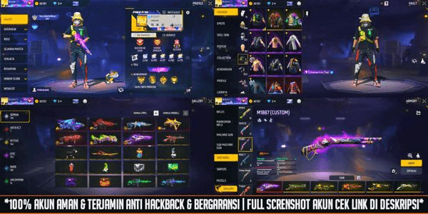 Gambar Product Akun Freefire Vault 781 | Evo 7 & Max 3 | Cipluk Hip Hop | Cluber Macan | Celana Angel Biru | Bundle Frostfire & Rampage & Boyah Day