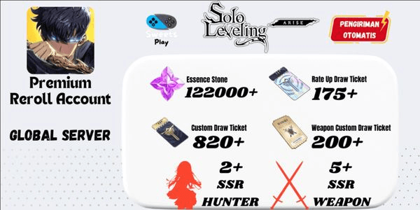 Gambar Product [GLOBAL] Solo Leveling: Arise Premium Starter Reroll Account