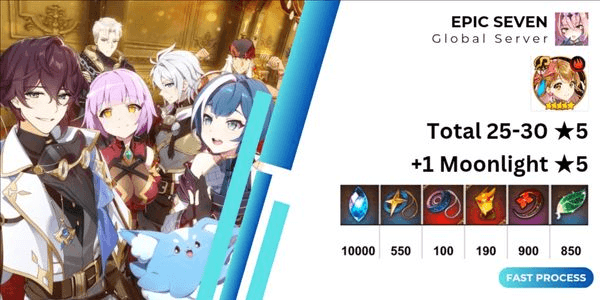 Gambar Product Skystone Epic 7 Seven E7 Platinum Edition Gacha Account