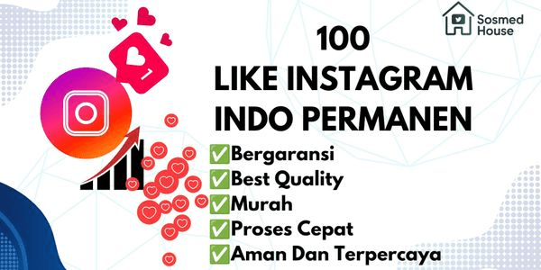 Gambar Product 100 PERMANENT INDONESIAN INSTAGRAM LIKES