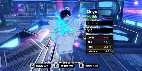 Gambar Product Account Starter Anime Vanguards - Mythic URYU (META OP)