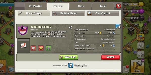 Gambar Product CLAN LVL 13 | TERMURAHHH