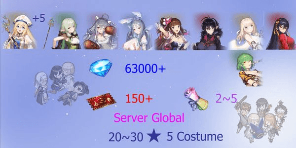 Gambar Product Reroll Account Brown Dust 2 [Global]#11