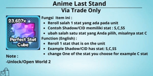 Perfect Stat Cube x100 (Anime Last Stand)