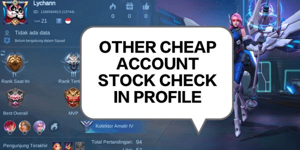 Gambar Product AKUN SMURF WR 88% EPIC RAFAELA, ELITE WANWAN, CECILION LOW TIER SKIN 12 HERO 25