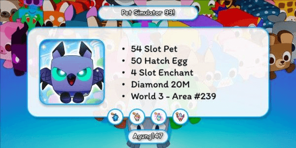Gambar Product Rank 8 Account - Pet Simulator 99!