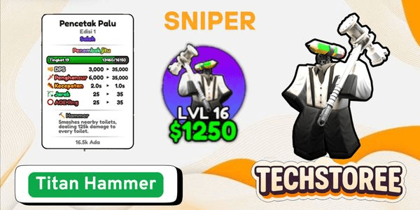 Gambar Product Titan Hammer Pencilman - Skibidi Tower defense