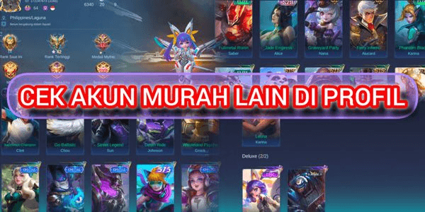 Gambar Product Cheap Account Skin 82 Hero 90 Emblem Allmax, 2 Epic Johnson, Nana, KOF Karina, Special Clint, Valir, Lylia, etc.