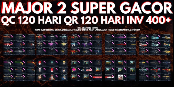 MAJOR 2 SUPER GACOR QC 120 DAYS QR 120 DAYS INVENTORY ABOVE 400 (CHAT FIRST BEFORE ORDERING, DO NOT ORDER IMMEDIATELY) CODE LV19