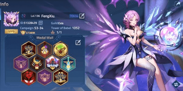 Gambar Product MLA LEVEL 136 + VIP 9 + EPIC SKIN LUNOX SINGULARITY + 9 ELITE SKIN + LEVEL HERO 300 UP + CHEAP PROMO PRICE