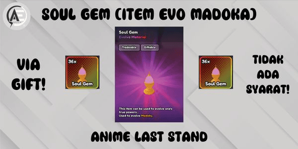 Gambar Product Soul Gem (Item Evo Madoka) || Anime Last Stand ||