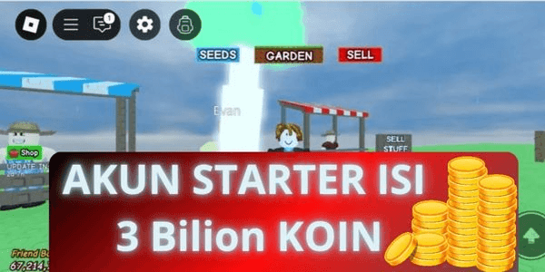 Gambar Product AKUN ISI 3B COINS BONUS RAMDON SEED DAN EGG