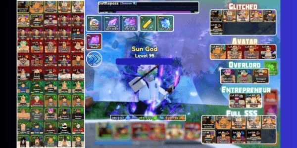 Gambar Product Anime Last Stand - 6 Godly Glitched + 1 Godly Avatar | 7 Glitched + 4 Avatar + 9 Triple SSS Stat Units