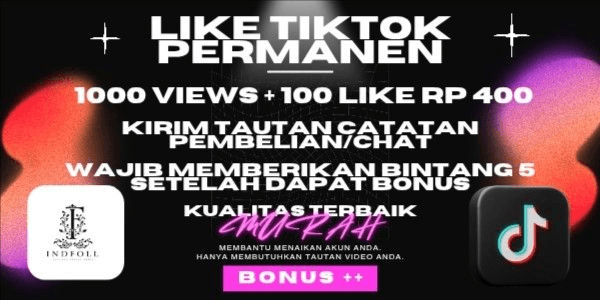 Gambar Product LIKE TIKTOK PERMANENTLY