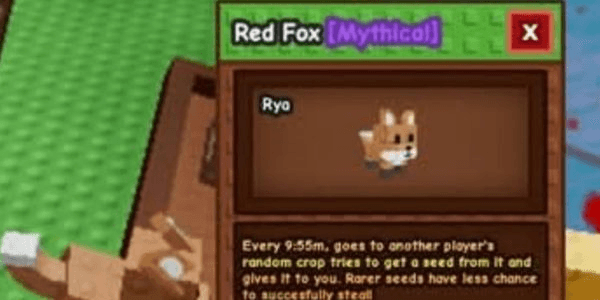 Gambar Product Red Fox Grow A Garden
