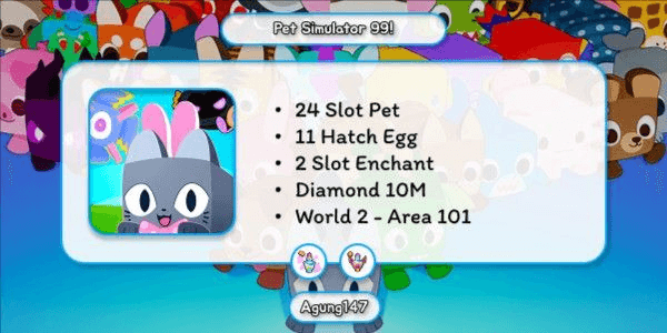 Gambar Product Rank 4 Account - Pet Simulator 99!