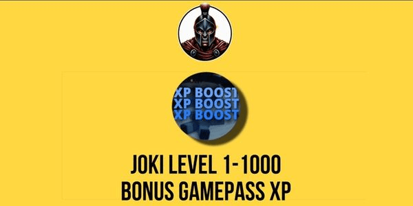 Gambar Product Joki Level 1-1000 + Bonus Double XP