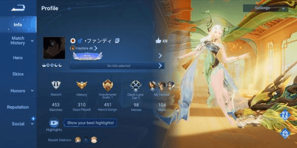 Gambar Product AKUN HOK SKIN MEWAH FULL GARANSI