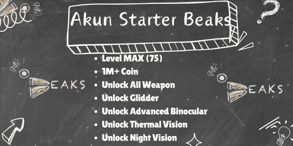 Gambar Product Akun Starter Beaks MAX Level