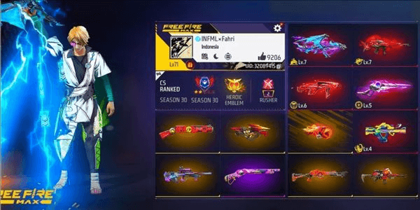 Gambar Product AKUN FF S1 ON || JORDAN ON || ANGEL ON || JERAMI ON || SG OPM REAPPER LUMUT || EVO GUN 5 MAX 2 OTW 3
