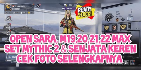 Gambar Product CHEAP OPEN SARA PUBG ACCOUNTS