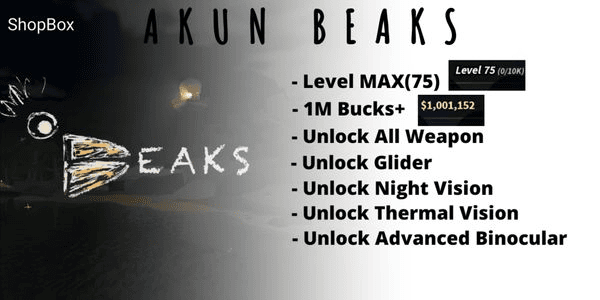 Gambar Product Akun Beaks Level MAX