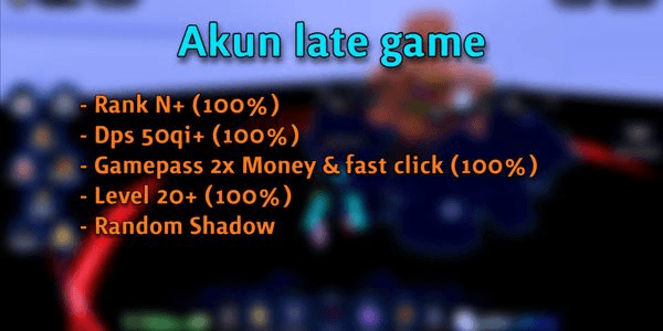 Gambar Product Akun Rank Max (N+)