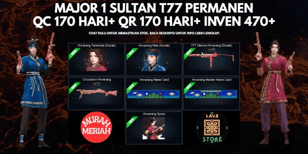 Gambar Product MAJOR 1 T77 PERMANENT SUPER SULTAN, QC 170+ DAYS, QR 170+ DAYS INVENTORY ABOVE 470+ [CHAT FIRST BEFORE CHECKOUT. CODE LV18]