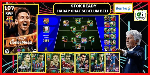 Gambar Product MESSI DUET ACCOUNT BLITZxF.IZAGHI, P.LAHM, L.GIULY, MANAGER GASPERENI, GG SQUAD