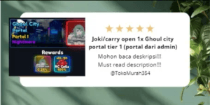 Joki/carry 1x Ghoul City portal tier 1 (Portal from admin)