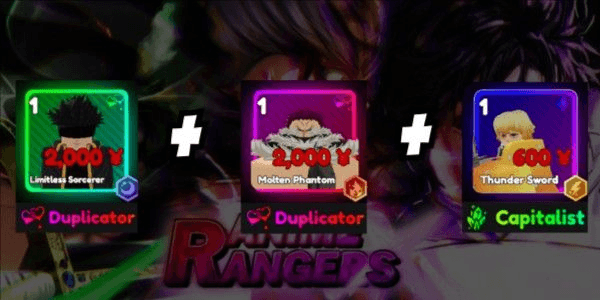 Gambar Product Akun Starter Anime Rangers X - Duplicator Gojo + Duplicator Katakuri + Capitalist Zenitsu