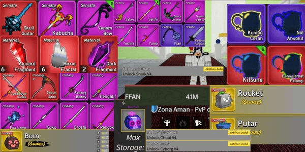 Gambar Product #10 Sanguine Account art v4 3 Race Lvl max Bounty 4.1m Berava cool berRBX