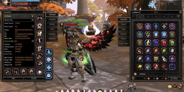 Gambar Product DARK AVENGER STG 24 LANTICORE | JADE ROARING STROM WEAPON SET | VDJ +10 | ADJ +3 | DIMENSIONAL JADE | SUPER CHEAP LEGENDARY PET