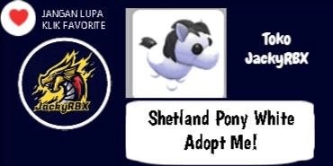Gambar Product Shetland Pony White