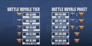 JOKI RANK PRO PER TIER MODE BATTLE ROYALE