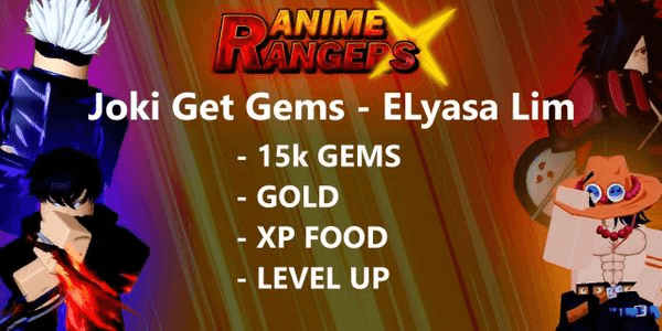 Gambar Product Joki Get Gems Anime Ranger X