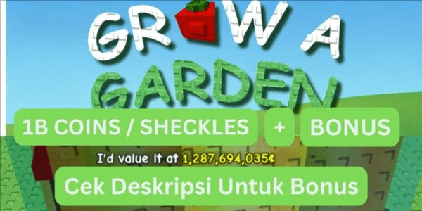 Gambar Product 1B Coins + Bonus (Via Gift Fruit) - Grow A Garden