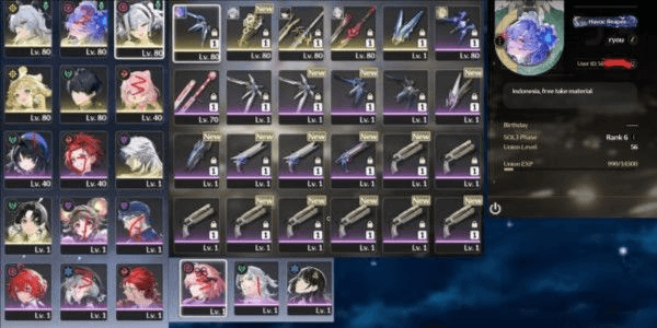 Gambar Product America server - End Game Account cantarella r3 sign - zani sign - camellya sign - verina - encore r3 sign - calharo - jianxin