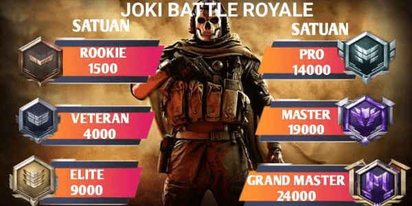 Gambar Product RANK RIVER ROOKIE PER TIER BATTLE ROYALE