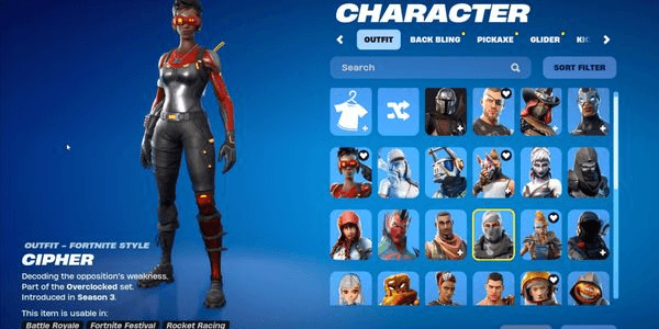 Gambar Product [EPIC] 43 Outfits (Havoc S3, Drift, Enforcer, Kondor, Predator, etc.) + 36 Pickaxe + 45 Glider | Take Email | Check SS (FN715)