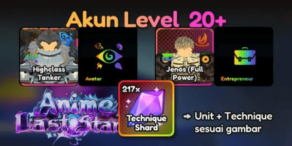 Gambar Product Starter Account (AVATAR + ENTREPRENEUR) Anime Last Stand
