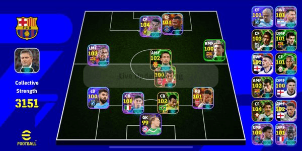 Gambar Product Efootball account 3100+ (ronaldo showtime alnassrXmbappe showtime ligue1)