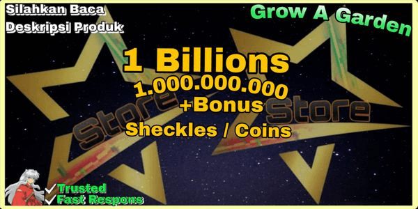 Gambar Product 1B Coins / Shekels - Grow A Garden