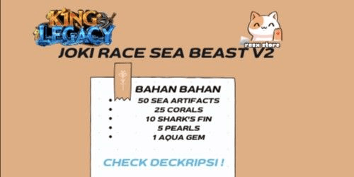 Gambar Product Joki Race Sea Beast V2