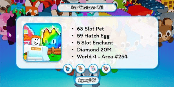 Gambar Product Akun Rank 11 - Pet Simulator 99!