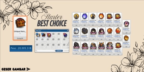 Gambar Product 1 Unique Hero Account Ready to Use [Read Description]
